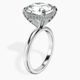 Platinum Lyla Hidden Accents Solitaire Lab Diamond Ring standing product image one