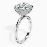 10kt White Gold Lyla Hidden Accents Solitaire Lab Diamond Ring standing product image one