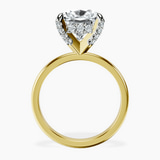 10kt Yellow Gold Lyla Hidden Accents Solitaire Lab Diamond Ring side right image one