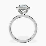 9ct White Gold Anna Hidden Accents Halo Lab Diamond Ring side right image one