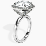 10kt White Gold Anna Hidden Accents Halo Lab Diamond Ring standing product image one