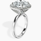 10kt White Gold Anna Hidden Accents Halo Lab Diamond Ring standing product image one