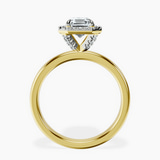 14kt Yellow Gold Anna Hidden Accents Halo Lab Diamond Ring side right image one