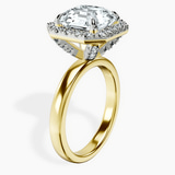 10kt Yellow Gold Anna Hidden Accents Halo Lab Diamond Ring standing product image one