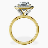 10kt Yellow Gold Anna Hidden Accents Halo Lab Diamond Ring side right image one