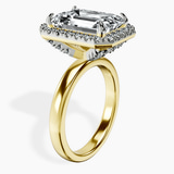10kt Yellow Gold Anna Hidden Accents Halo Lab Diamond Ring standing product image one
