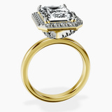 10kt Yellow Gold Anna Hidden Accents Halo Lab Diamond Ring side right image one