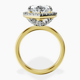 10kt Yellow Gold Anna Hidden Accents Halo Lab Diamond Ring side right image one