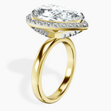 14kt Yellow Gold Anna Hidden Accents Halo Lab Diamond Ring standing product image one