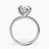 10kt White Gold Serena Eternity Lab Diamond Ring side right image one
