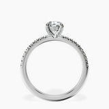 10kt White Gold Serena Eternity Lab Diamond Ring side right image one