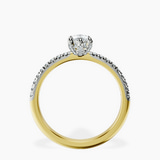 10kt Yellow Gold Serena Eternity Lab Diamond Ring side right image one