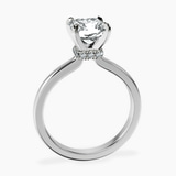 14ct White Gold Mystic Secret Halo Lab Diamond Ring side right image one