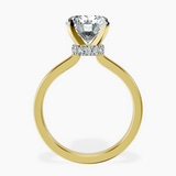 14kt Yellow Gold Mystic Secret Halo Lab Diamond Ring side right image one