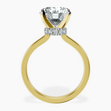 14kt Yellow Gold Mystic Secret Halo Lab Diamond Ring side right image one