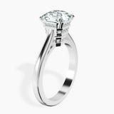 18ct White Gold Siran Secret Halo Lab Diamond Ring standing product image one