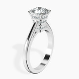 Platinum Siran Secret Halo Lab Diamond Ring standing product image one