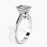 14kt White Gold Siran Secret Halo Lab Diamond Ring standing product image one