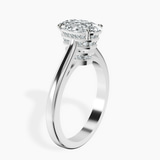 14kt White Gold Siran Secret Halo Lab Diamond Ring standing product image one