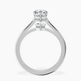 14kt White Gold Siran Secret Halo Lab Diamond Ring side right image one