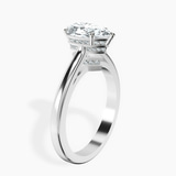 14kt White Gold Siran Secret Halo Lab Diamond Ring standing product image one
