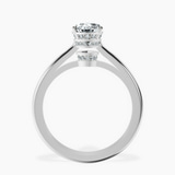 14kt White Gold Siran Secret Halo Lab Diamond Ring side right image one