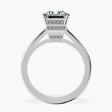 14kt White Gold Siran Secret Halo Lab Diamond Ring side right image one