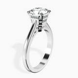 Platinum Siran Secret Halo Lab Diamond Ring standing product image one
