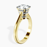 14kt Yellow Gold Siran Secret Halo Lab Diamond Ring standing product image one