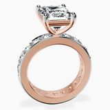 10kt Rose Gold Madeline Full Eternity Lab Diamond Ring side right image one