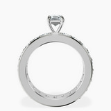 10kt White Gold Madeline Full Eternity Lab Diamond Ring side right image one