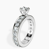 10kt White Gold Madeline Full Eternity Lab Diamond Ring standing product image one
