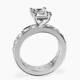 Platinum Madeline Full Eternity Lab Diamond Ring side right image one