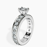 10kt White Gold Madeline Full Eternity Lab Diamond Ring standing product image one