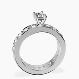 10kt White Gold Madeline Full Eternity Lab Diamond Ring side right image one