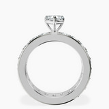 Platinum Madeline Full Eternity Lab Diamond Ring side right image one