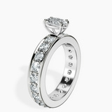 10kt White Gold Madeline Full Eternity Lab Diamond Ring standing product image one