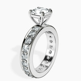 9ct White Gold Madeline Full Eternity Lab Diamond Ring standing product image one