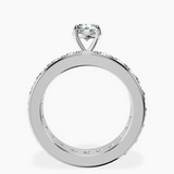 10kt White Gold Madeline Full Eternity Lab Diamond Ring side right image one