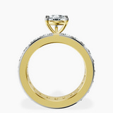 10kt Yellow Gold Madeline Full Eternity Lab Diamond Ring side right image one