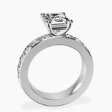 Platinum Alfreda Half Eternity Lab Diamond Ring side right image one