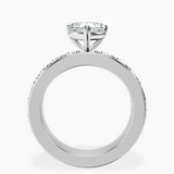 Platinum Alfreda Half Eternity Lab Diamond Ring side right image one
