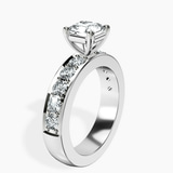 14kt White Gold Alfreda Half Eternity Lab Diamond Ring standing product image one