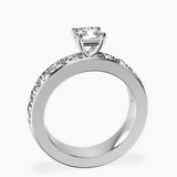Platinum Alfreda Half Eternity Lab Diamond Ring side right image one