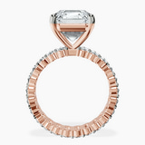 18kt Rose Gold Celeste Side Oval Lab Diamond Eternity Ring side right image one