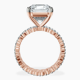 14kt Rose Gold Celeste Side Oval Lab Diamond Eternity Ring side right image one