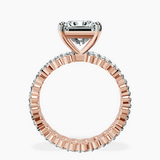 14kt Rose Gold Celeste Side Oval Lab Diamond Eternity Ring side right image one
