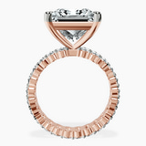 10kt Rose Gold Celeste Side Oval Lab Diamond Eternity Ring side right image one