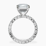 14kt White Gold Celeste Side Oval Lab Diamond Eternity Ring side right image one