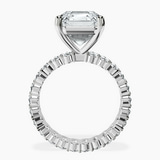 14kt White Gold Celeste Side Oval Lab Diamond Eternity Ring side right image one